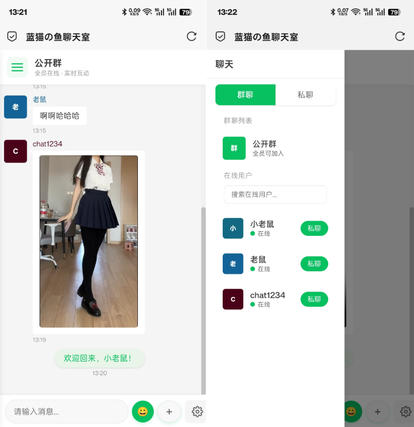PHP实时消息聊天室源码 PHP+WebSocket-微网源码站